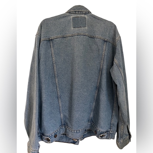 LEVI’S Men’s Relaxed Trucker Denim Jacket Medium Wash Oversized Sz L - Picture 2 of 9